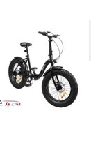 TEKLIO Bicicletta CR3KT Ruote 20 Pollici - Pieghevole - Telaio Alluminio - Nero