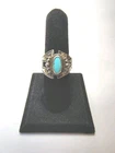 Vintage Native American Sterling Silver Ring Size 8.5 (7.3 grams)