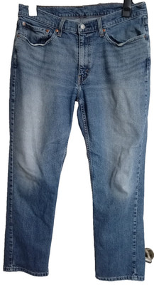 Levis 514 Herren Straight Stretch Blau Jeans Mid Rise - W36 L30