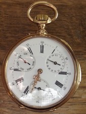 Herren Taschenuhr LeCoultre & Cie Ca. 1883 18 Kt. Gold Viertelstunden Repetition