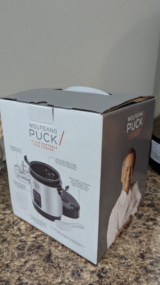 Wolfgang Puck Rice Cooker Mini Portable Travel 1.5 Cup Model ...