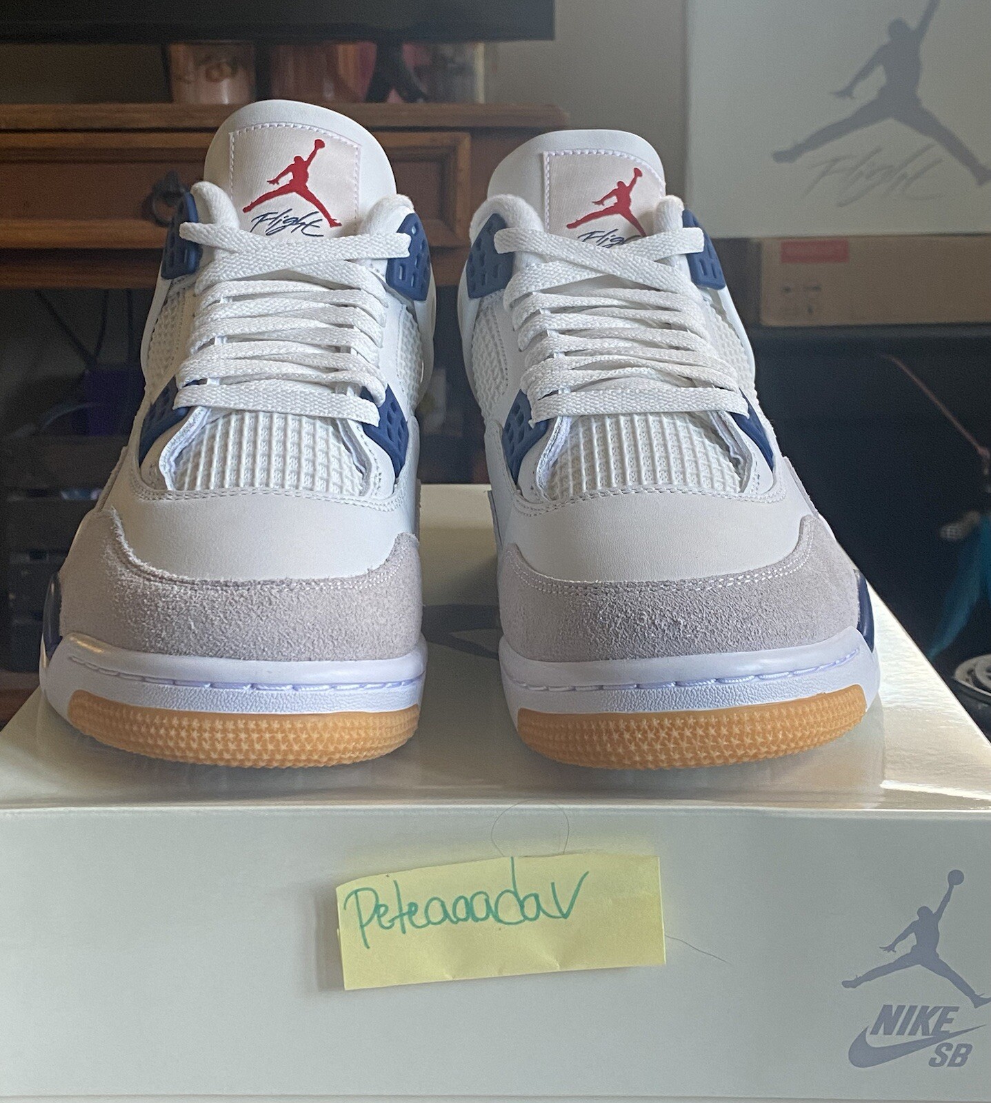 Nike SB x Air Jordan 4 Retro SP Navy Blue Size 10.5 Men Brand New eBay