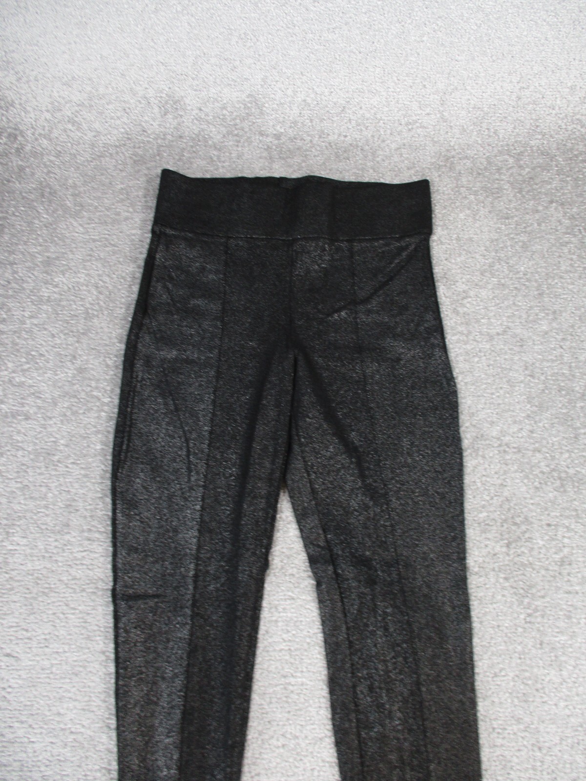 Zara Basic Leggings Womens Small Black Glitter - image 2