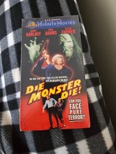Die Monster Die! - Midnight Movies VHS 60s cult horror sci-fi Boris Karloff NEW