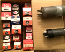 Lot of 20 EA Assorted Vintage Electron Vacuum / Tv / Radio / Amplifier Tubes