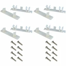 Tenn-Tex B-339 False Front Clips/False Drawer Clips 4 1/4" Open w/Screws- 2 Set