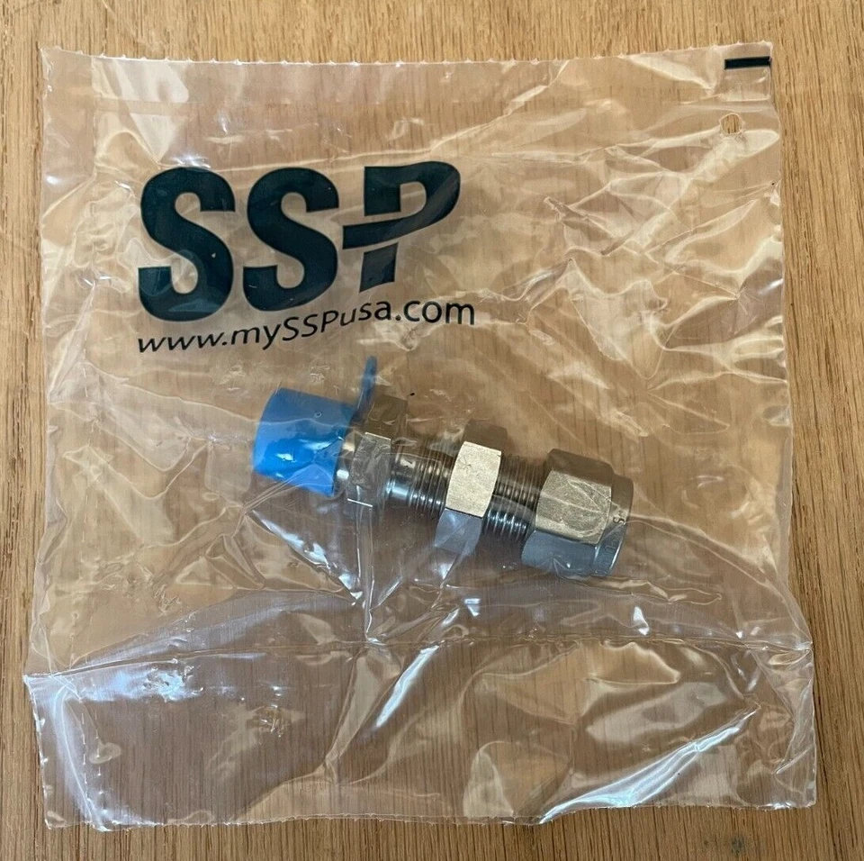 (10 Lot) 3/8" Tube OD x 1/4" MNPT 316ss Bulkhead Fitting SSP Duolok ISSD6BMC4 - Image 3 of 4