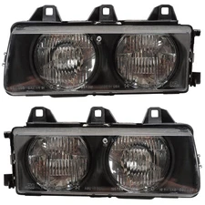 Headlights Front Lamps Pair Set for 92-98 BMW 3 Series/E36 Left & Right