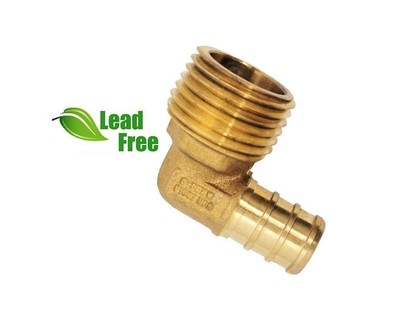 3 4 Inch Pex X 1 Inch Mip Threaded Male Elbows Lead Free Pxml3410 Nl Ebay