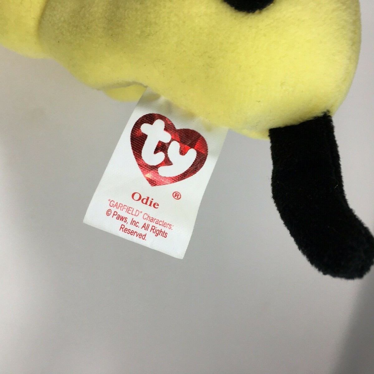 Ty Beanie Baby - ODIE the Puppy Dog (Garfield Cartoon