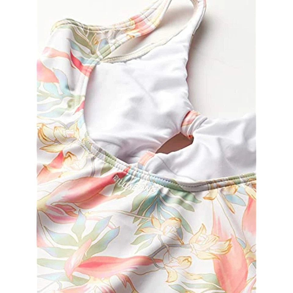 Billabong 273196 Girls' Lil Love Palms One Piece Swimsuit, Multi, 7 - Image 2 of 3