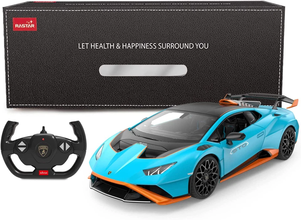 RASTAR Lamborghini Huracan STO RC Car 1:14 Remote Control Toy Car Open Door/Hood - Image 4 of 4
