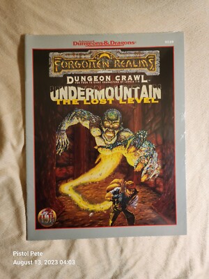 1996 TSR Dungeons & Dragons Forgotten Realms Undermountain The Lost Level
