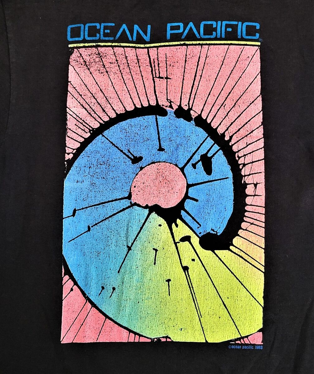 Vintage 80s Ocean Pacific T Shirt Vtg 1989 Psychedelic Surf Vintage 80s Ocean Pacific T Shirt Vtg 1989 Psychedelic Surf