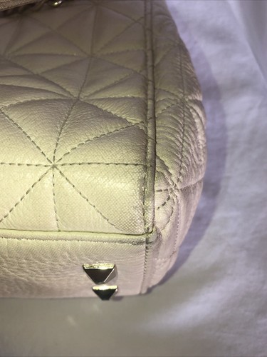 Kate Spade Phoebe Sedgewick Place Quilted Cream Color Leather Shoulder Bag Purse - Picture 17 of 19
