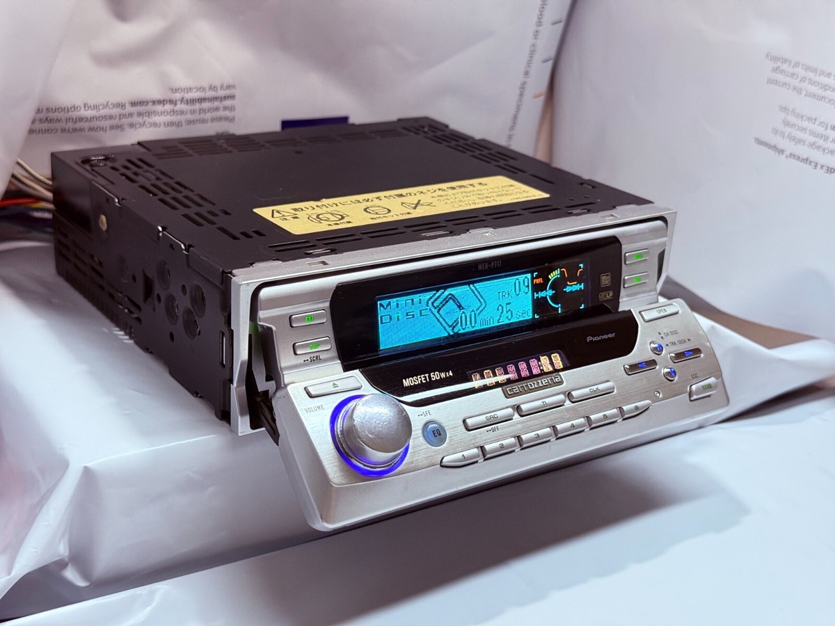 Pioneer Carrozzeria MEH-P717 MiniDisc MD Receiver 1DIN JDM