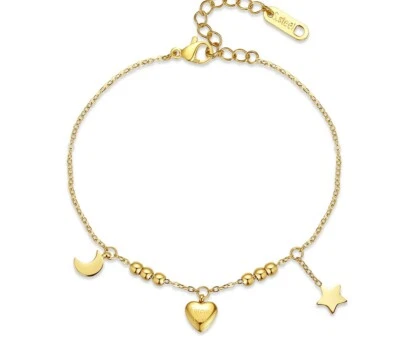 BENIAMINO Ladies Stainless Steel Bracelet Charm GG Vacuum Plating Stainless Steel Original Packaging