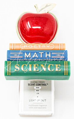Bath & Body Works Wallflower Plug Diffuser Teacher Book Books Red Apple Thanks