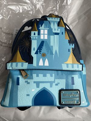 Loungefly Disney Fantasyland Cinderella Castle Mini Backpack- HTF s-l400.jpg main image 3
