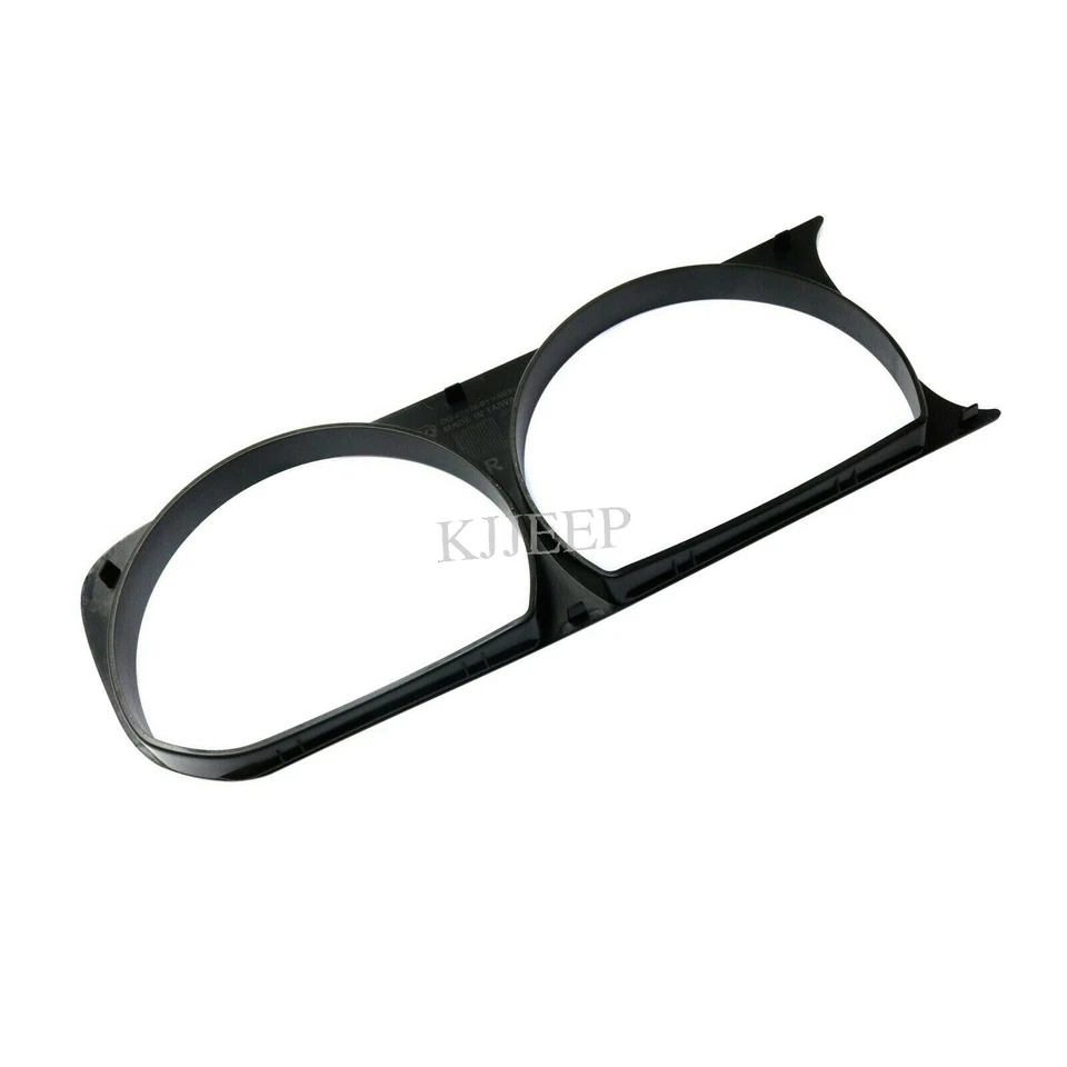 Borde de bisel de faros izquierdo y derecho negro para Dodge Challenger 2008-2014 68051527AA Foto 4 de 4