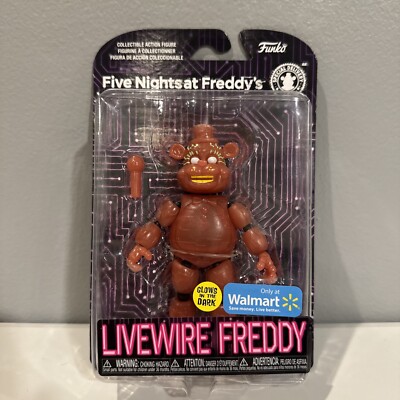 Funko FNAF Five Nights at Freddys GLOW IN THE DARK Livewire Freddy Figure W/MIC