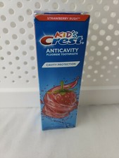Kid's Crest Anticavity Fluoride Toothpaste, Strawberry Rush, 119 g 4.2 oz