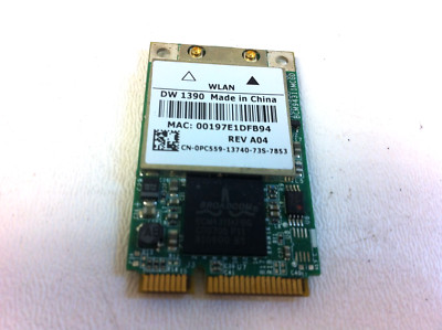 Dell DW1390 PC559 Mini PCIe Wireless WIFI D430 D520 D530 D620 D630 Original 66