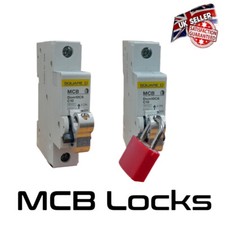 MCB Miniature Circuit Breaker Lock Lockout Off Device & Padlock