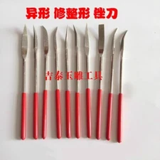 10 Pieces Diamond Coated Riffler File Mechanical Watch Jewelry Files Set 180mm Y