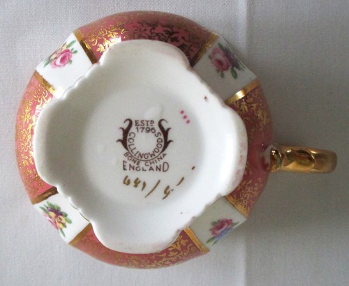 Taza de té y platillo Collingwoods Footed Bone China England - Imagen 13 de 15