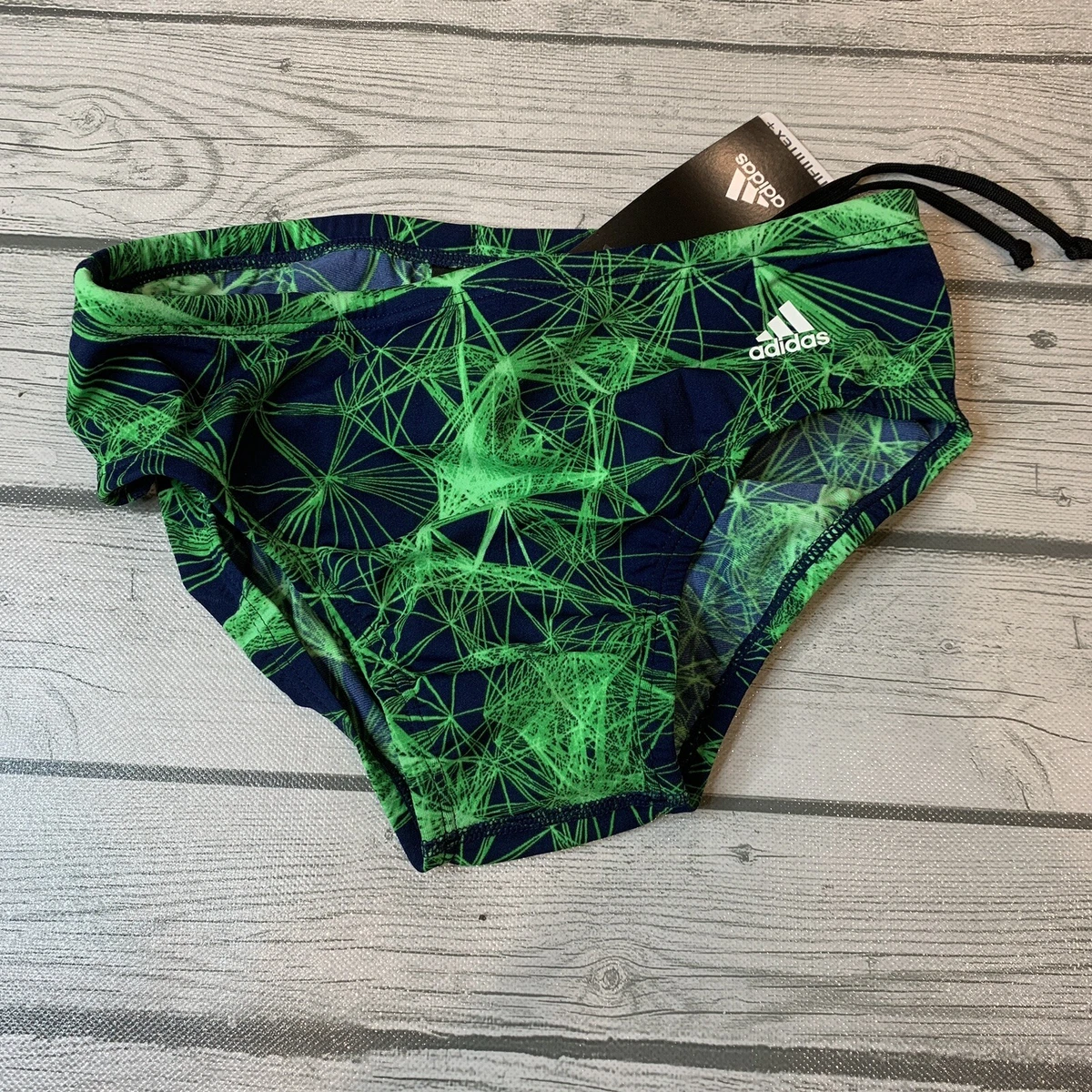 Nike Swimming animal tape bikini top in green