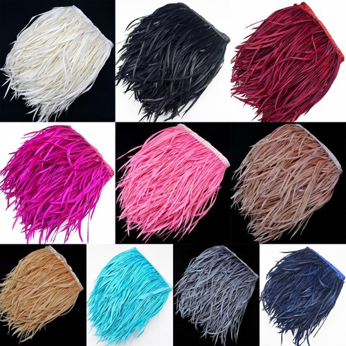 (Yk)Dyed Biots Millinery Goose Feathers Fringe Trim Craft for Fascinator EearRin - Picture 4 of 74