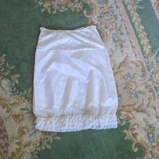 VINTAGE HEM Women Size Large Half Slip White Eyelet Edge Add Length to Skirts