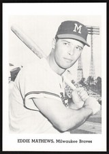 1964 Jay Publishing Braves Picture Pack Baseball Eddie Mathews JP818