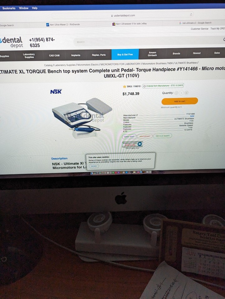 NSK Ultimate XL Spotless. Used Dental Lab Equipment, Dental, Jewelry eBay