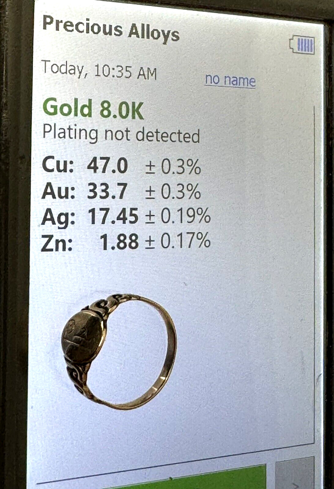 Antique 8K Solid Gold Initial Letter Monogram Lad… - image 15