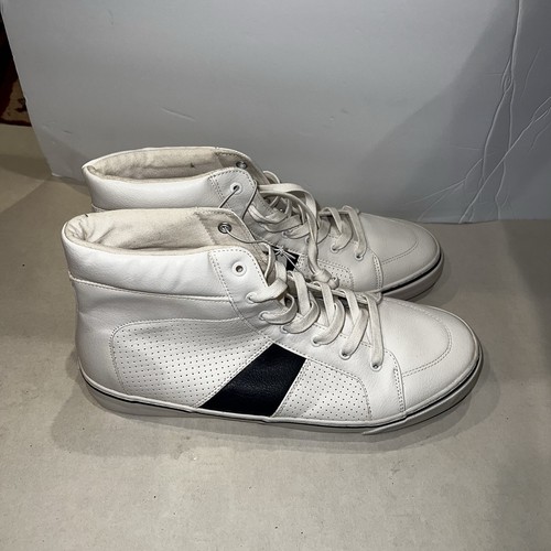 Old Navy High Top Men’s White Sneakers - Size 12 NWT - Picture 3 of 6