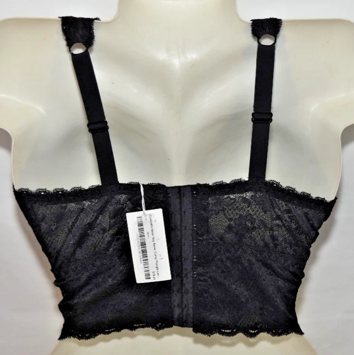 NUEVO CON ETIQUETAS Cosabella Never Say Never Curvy Bralette Inalámbrico Negro Pequeño $79.00 Foto 4 de 4