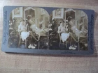 Berry, Kelley & Chadwick Stereoview Card "The Manicure" Risque Lady in Underwear