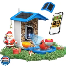 isYoung Smart Bird Feeder with Camera 2.5K QHD, AI Identify 16000