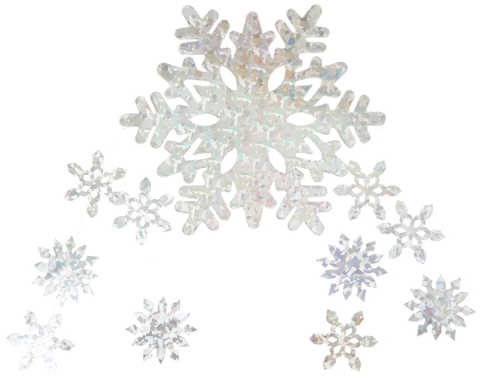 Accesorio de fiesta móvil copo de nieve 3D (1 unidad) (1/paquete) Foto 3 de 4