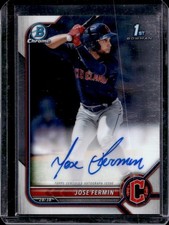 2022 Bowman Jose Fermin Chrome Auto Autograph 1st Prospect #CPA-JF Guardians