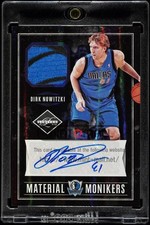 2011-12 Panini Limited #18 Dirk Nowitzki Monikers Prime Autograph Patch 1/1 Auto