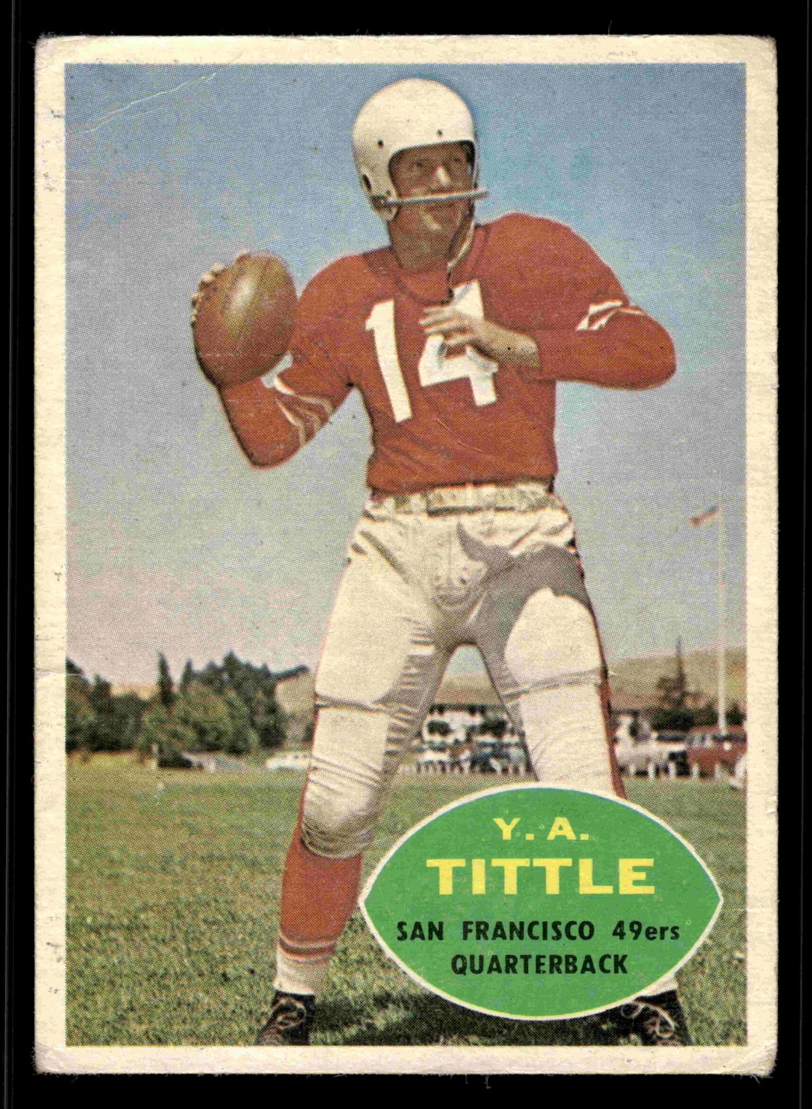 1960 Topps Y.A. Tittle (HOF) #113 - San Francisco 49ers