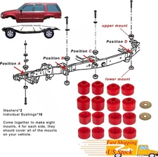 6-116 Body Cab Mount Bushing Kit For 2001-2005 Ford Explorer Sport Trac 4.0L V6