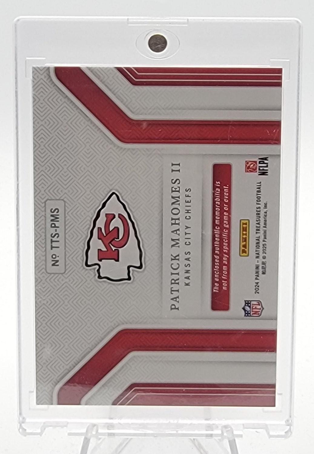 PATRICK MAHOMES II 2024 NATIONAL TREASURES TREMENDOUS PATCH /99 CHIEFS Q7859 view 2