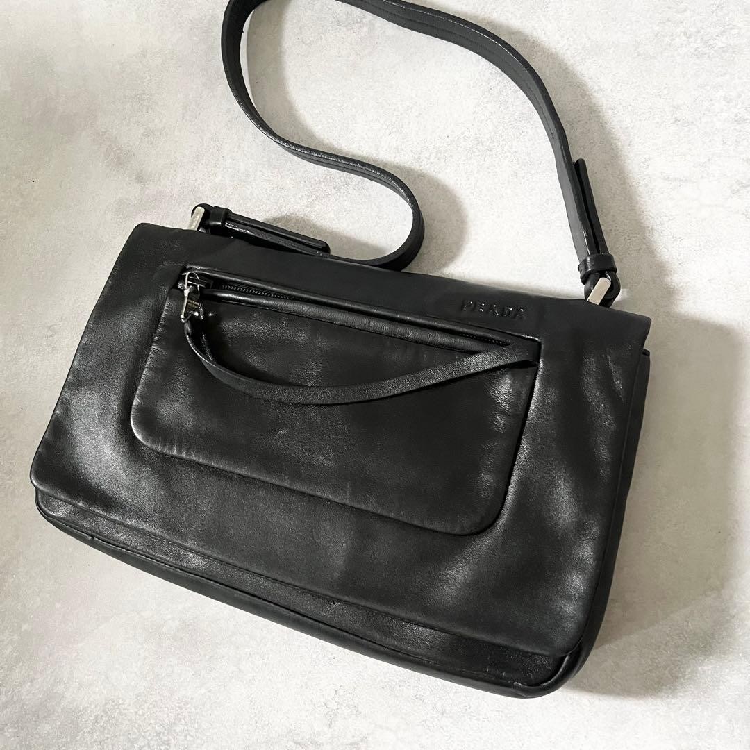 PRADA ONE SHOULDER BAG LEATHER archive thumbnail 12