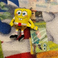 SpongeBob SquarePants Mini Plush Keychain Taiwan 2006 4" Tagged Nickelodeon