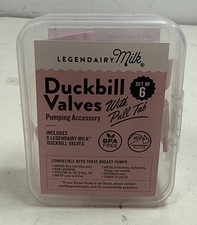 Legendairy Milk Duckbill Valves with Pull Tab Compatible with Spectra Pack of 6