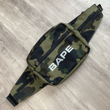 BAPE Cordura Waist Bag 1st Camo Green A Bathing Ape